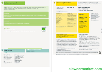 United Kingdom British Gas business utility bill, Word and PDF template, 4 pages 3-4